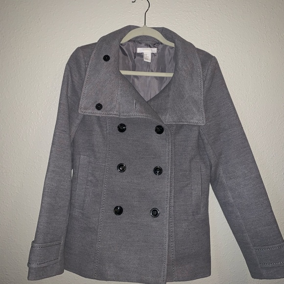 Grey pea coat - Picture 10 of 10